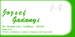 jozsef gadanyi business card